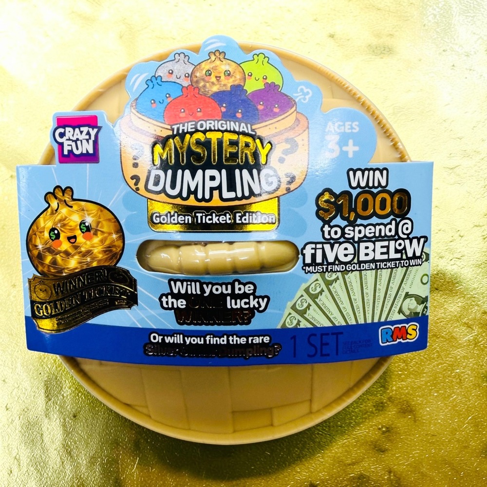 Mystery 4" Dumpling Golden Ticket Edition Blind Pack ~ Sensory Stress Reliever